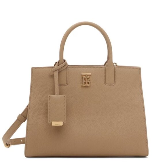 NWT Burberry Mini Frances Oat Beige Tote Bag - Picture 3 of 3